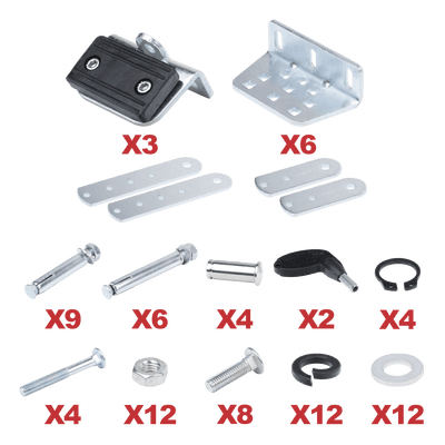 Set de Accesorios para Brazos de Montaje / Ajuste Ergonómico / Soportes de Aluminio / Instalación Rápida / Diseño Compacto