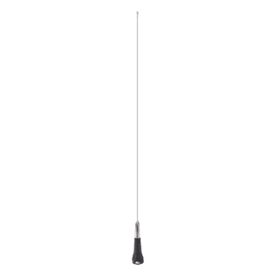 Antena Móvil UHF / Rango Ajustable 445-470 MHz / Ganancia 3 dBi / Potencia 150 W / Longitud 38 cm / Montaje NMO 3/4