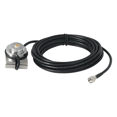 Montaje de 3/4" (Nmo) para Cajuela, 5 m de Cable RG-58A/U, Conector Mini UHF Macho.