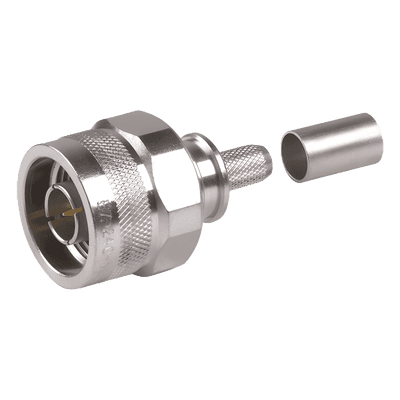 Conector Coaxial N Macho / Plegable / Pin Cautivo / VSWR 1.3 hasta 6 GHz / Para RG8X, LMR240