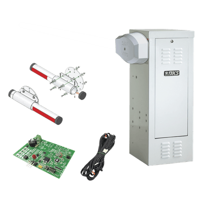 Barrera Vehicular / Uso Continuo / Motor 1/2 HP / Brazo 4 m (13.1 ft) / Sensor de Masa / 115 VAC