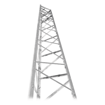 Torre Autosoportada / 32 ft (9.7 m) / Galvanizada / Carga Axial 900 kg / Viento 150 km/h / Anclas Ajustables