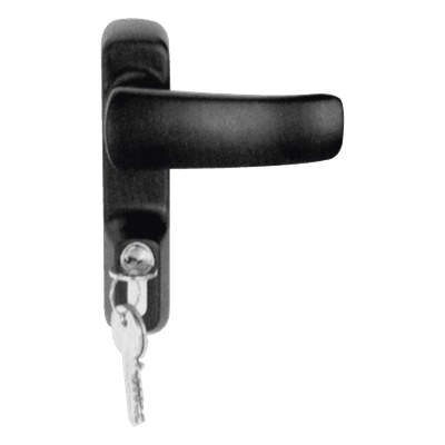 Manija para Barra de Emergencia / Zamak / Plata / Puerta 40-70 mm / Apertura Reversible / 1.57-2.76 in