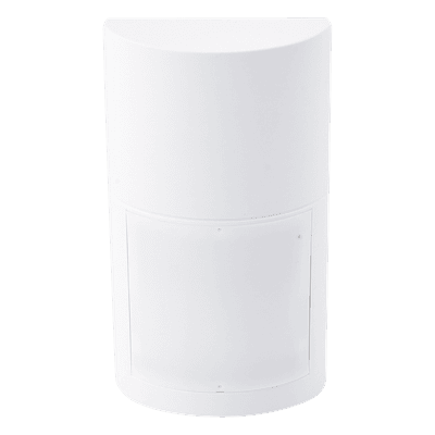 Detector PIR Exterior / 12 m (39.4 ft) / 120° / 40 Zonas Multinivel / IP54 / Inmunidad a Mascotas