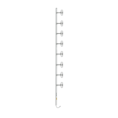 Antena Base / 8 Dipolos / 370-430 MHz / 10.5 dBd / 300 W / DIN 7-16 Hembra / 20 ft / Tilt 0-10°