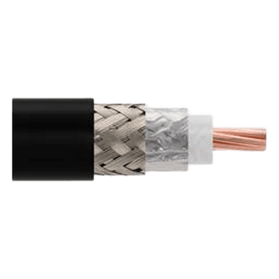 Cable Coaxial Ultra Flexible / 50 Ohm / 14.99 mm OD / Blindaje >90 dB / 6 GHz / 1.3 kW