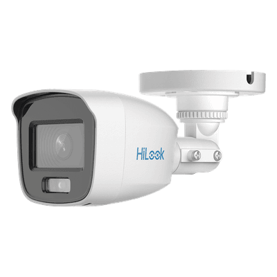 Cámara Bala TURBOHD / 2 MP 1080p / Color 24/7 / Lente 2.8 mm 102° / Luz Blanca 20 m (65.6 ft) / IP66 / Policarbonato