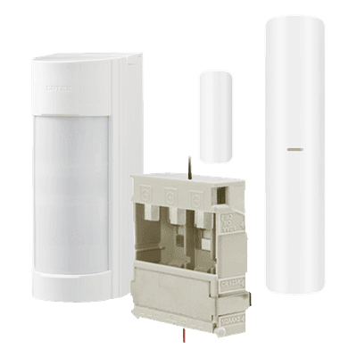 Detector de Movimiento PIR Inalámbrico / 12 m (39.4 ft) / 90° / 48 Zonas / IP55 / Doble Capa / AX PRO
