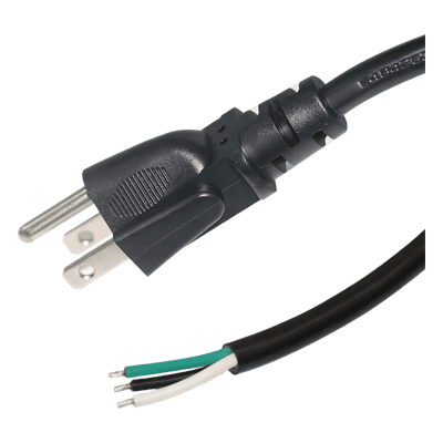 Cable de Alimentación Eléctrica / 120-240 Vca / 1.8 m (5.91 ft) / 18 AWG / Clavija Tipo B / Puntas Libres
