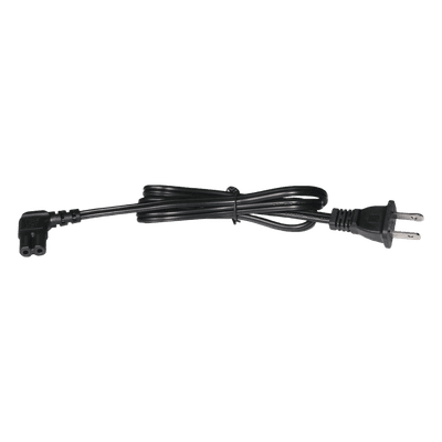Cable de Alimentación AC / 120-240 Vca / 1 m (3.28 ft) / 18 AWG / Clavija Tipo A 2 Pines / Conector L