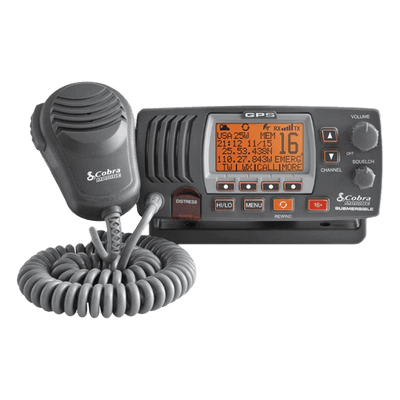 Radio Móvil Marino VHF / Clase D / 25 W / GPS Integrado / IPX8 / Grabador 20 s / Canales Internacionales, Canadá y EE.UU.