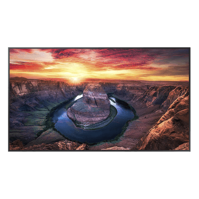 Pantalla Profesional LED / 65" / UHD 4K 3840x2160p / 500 Nits / Operación 24/7 / IP5X / Tizen 7.0 / Wi-Fi y Bluetooth