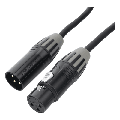 Cable XLR / 3 Polos / Conectores Macho-Hembra / Contactos Dorados 24k / Triple Blindaje / 5 m (16.4 ft) / Nylon Flexible
