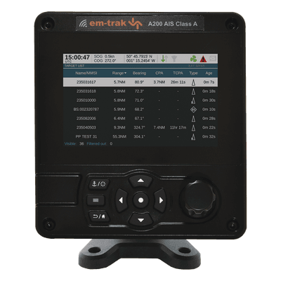 Transreceptor AIS Clase A / Certificación SOLAS / IPX6/IPX7 / GPS de Alta Precisión / WiFi y NMEA 0183/2000