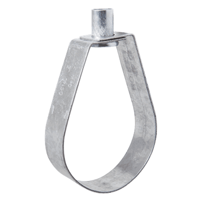 Abrazadera Tipo Pera / 6" (170 mm) / Carga 1,186 kg / Tuerca 1/2" / Monobloque Sin Tornillos / Cincado Electrolítico 5 micras