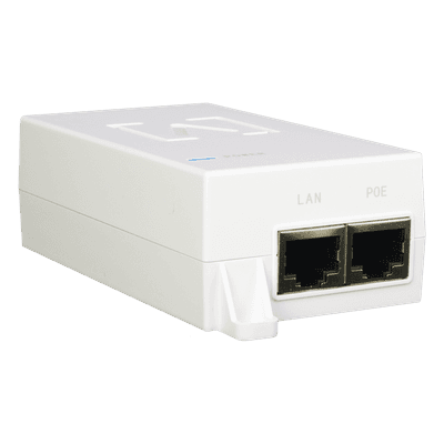 Inyector PoE+ / Gigabit 10/100/1000 Mbps / 48V 0.64A / Alcance 100 m (328 ft) / Montaje en Pared