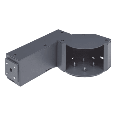 Soporte con carcasa / Brazo articulado / Compatible sensores láser H100 e I30 / Tornillería incluida