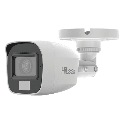 Cámara Bala TURBOHD / 3K Megapixel / Dual Light 20 m (65.6 ft) / Lente 2.8 mm / 105° de Visión / IP66 / Audio por Coaxitron / Multitecnología