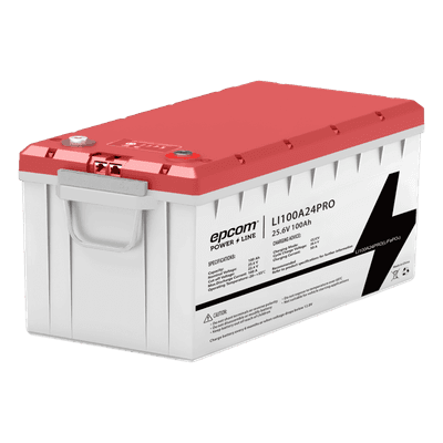 Batería LiFePO4 / 25.6 V / 100 Ah / 2.56 kWh / 3500 Ciclos / BMS / RS485 / IP65