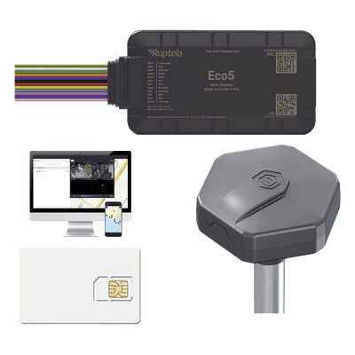 Kit de Rastreo Vehicular / Sensor BLE Nivel Combustible / LTE Cat1 & LTE-M / GNSS U-blox / IP54 & IP68 / Batería de Respaldo / 3.28 ft x 3.28 ft x 3.28 ft