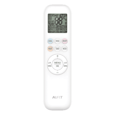 Control remoto para minisplit / 27 teclas / 3.0 V / 170x52x18 mm / 0°C a 40°C