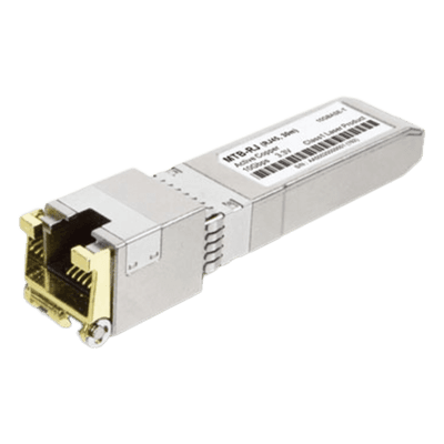 Transceptor SFP+ a RJ45 / 10 Gbps / 10GBASE-T / Alcance 30 m (98.4 ft) / Rango de Temperatura -40°C a 70°C / DDM / Cat6A/Cat7