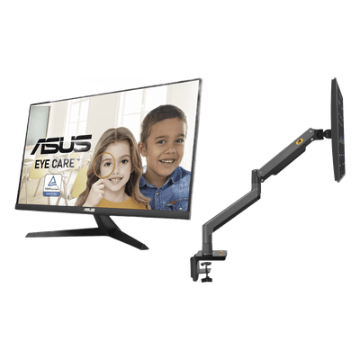 Kit de Montaje Articulado / Monitor 27" Full HD / 75 Hz / 250 cd/m² / VESA 75x75-100x100 / Carga 15 kg / Altura 320 mm / 1.05 ft