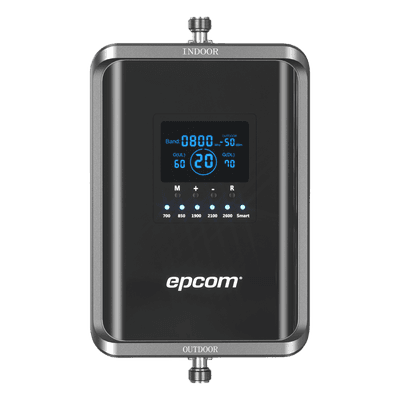 Amplificador de Señal Celular / Pentabanda 2G 3G 4G 5G VoLTE / 70 dB / 20 dBm / 1000 m² (10764 ft²) / Multioperador