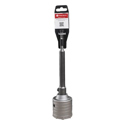 Broca Pasamuros SDS / 50 mm de Diámetro / Extensión 220 mm / Triple Filo / Carburo de Cobalto / Acero Aleado