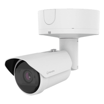 Cámara Bala IP / 8 MP / Sensor 1/1.2" / Zoom 2.25x / WiseIR 60 m (196.85 ft) / IA Wisenet 9 / IP67