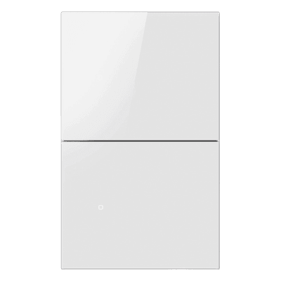 Apagador Inalámbrico ZigBee / 2 Gang / 110-220V / Control de Doble Regreso / Compatible con Hub Akubela