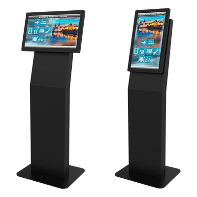 Montaje tipo Kiosko Para Pantallas Indoor Peerless-AV / Base Rectangular / Puertas con Seguridad / Gestión Interna de Cables / Compatible con formato VESA 100x100 a 200x200 (pantalla no incluida)