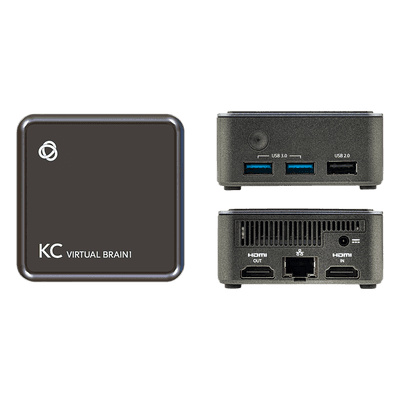 KC-Virtual Brain1 | Plataforma de Control de Espacios | 1 Instancia BRAINware | Control por Ethernet | Configuración Simple | Diseño Compacto