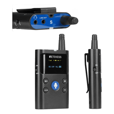 Transmisor Inalámbrico / Sistema de Guía Turístico Bidireccional / Alcance 280 m (919 ft) / Autonomía 10-70 h / 12-25 Canales / Micrófono Ajustable 7 Niveles / Puerto Tipo C