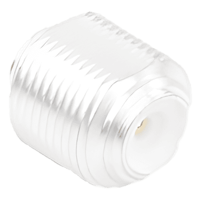 Adaptador Coaxial Universal / Macho a Macho / Bronce Plateado / Contactos Oro / Dieléctrico Teflón