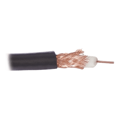Cable Coaxial RG59 / Conductor Cobre 20 AWG / Blindaje 80% / 6.5 mm OD / 76 Ohm / 82% Velocidad