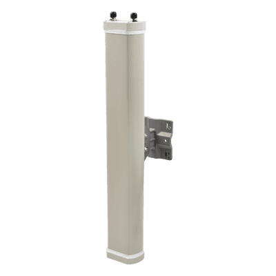 Antena Sectorial de 70° de Apertura en 2.4 GHz de 14 dBi de Ganancia, Con 2 Conectores N-Hembra, Polaridad Cruzada