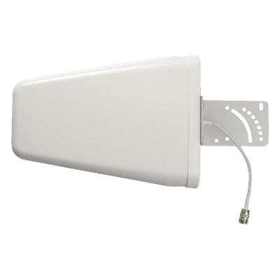 Antena Direccional / Banda Ancha 698-2700 MHz / Ganancia 8.1-10.6 dBi / Apertura Horizontal 87° / Conector N Hembra / 50 Ohm / Exterior