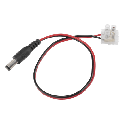 Cable de Alimentación DC / 18 AWG / 28.5 cm / Conector 5.5 mm / 2.1 mm / Bloque Terminal Atornillable / 12 V CC