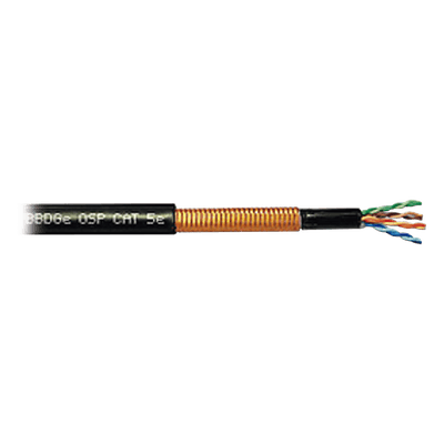 WB3176A Carrete de cable de cobre UTP CAT5E blindado para exterior, 100 metros, recomendado para enlaces inalámbricos