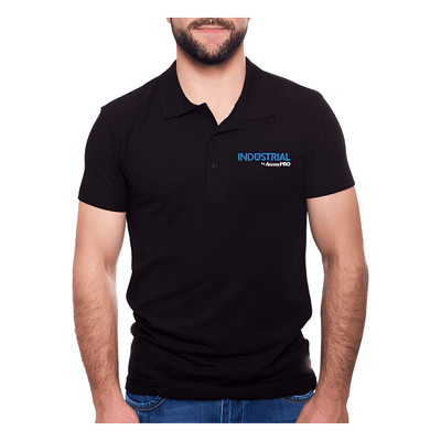 Playera Polo / Algodón 100% / Color Negro / Talla Grande / Costuras Reforzadas