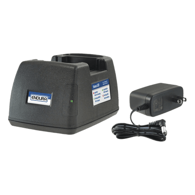 Cargador Individual para Radio / 1 Posición / LED Tricolor de Estado / Fuente 100-240 VCA / Carga Inteligente
