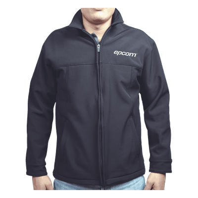 Elegante Chamarra para Caballero Color Negro Fabricada en Poliéster Dry Fit Impermeable