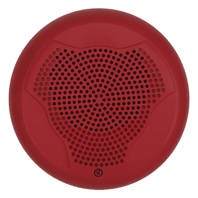 Bocina de Evacuación para Techo / Doble Voltaje 25/70.7 VRMS / Potencia Seleccionable 0.25 a 2 W / Frecuencia 520 Hz / L-Series