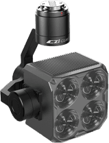 Foco Gimbal / 120W / 13400 Lúmenes / 4 Grupos Ópticos 15° / 750g / 150m / Skyport V2.0