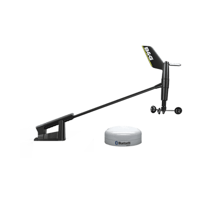 Sensor de viento inalámbrico / Bluetooth / IPX7 / 0.25-50 m/s (0.5-97 kt) / Precisión ±0.5° / Panel solar