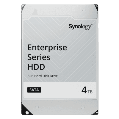 Disco Duro SATA 3.5" / 4TB / SATA 6 Gb/s / CMR / MTBF 1.2 Millones de Horas / Carga 180 TB/año / Compatible DSM