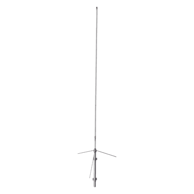 Antena Base VHF / 136-174 MHz / 6.7 dB Ganancia / 5 MHz Ancho de Banda / 200 W / Fibra de Vidrio 2 Secciones / 177 km/h Resistencia Viento