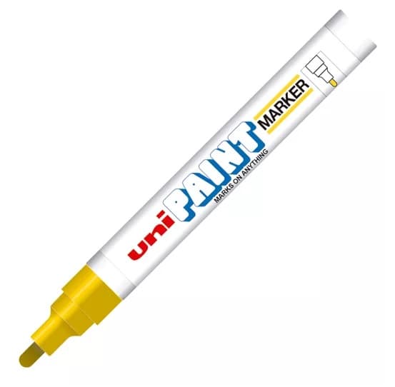 Marcador UNI PAINT PX20AM - Amarillo, venta individual.