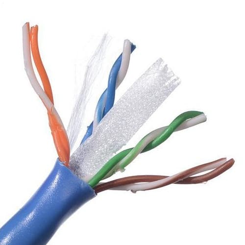 Bobina de Cable UTP CAT6+ BELDEN 2412 006A1000 - 305 m, Azul, Interior, 100 Cobre
